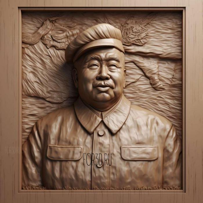 Kim Jun Un ure 1 stl model for CNC